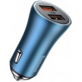 Baseus Golden Contactor Pro Dual Fast Car Charger U+U 40W CCJD-A03 [Blue]